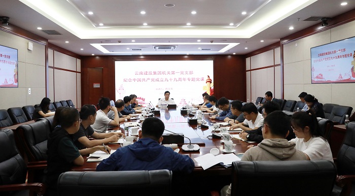 陳文雙為集團機關第一黨支部黨員講授專題黨課