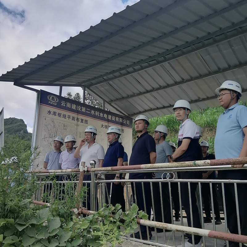 省水利廳黨組成員、駐省水利廳紀檢組組長龔學藝調研廣南縣水利項目