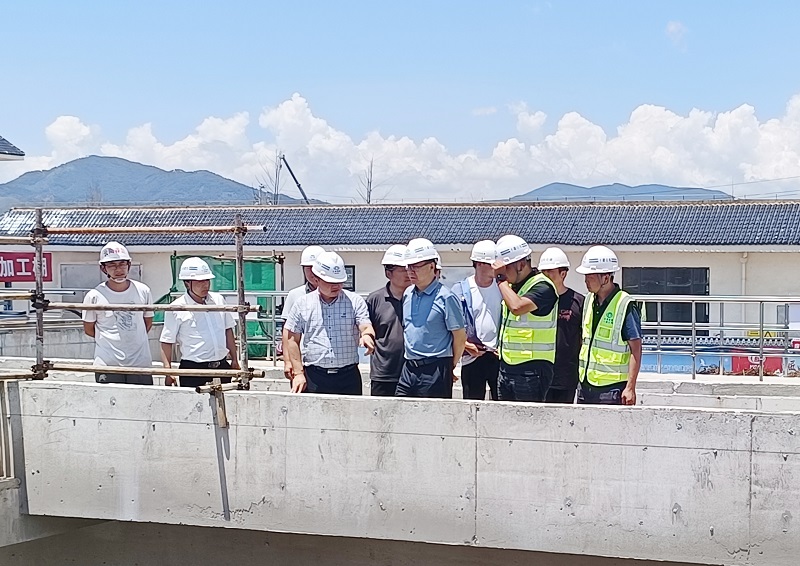 昭通市副市長夏維勇調研昭通第二污水處理廠擴建項目