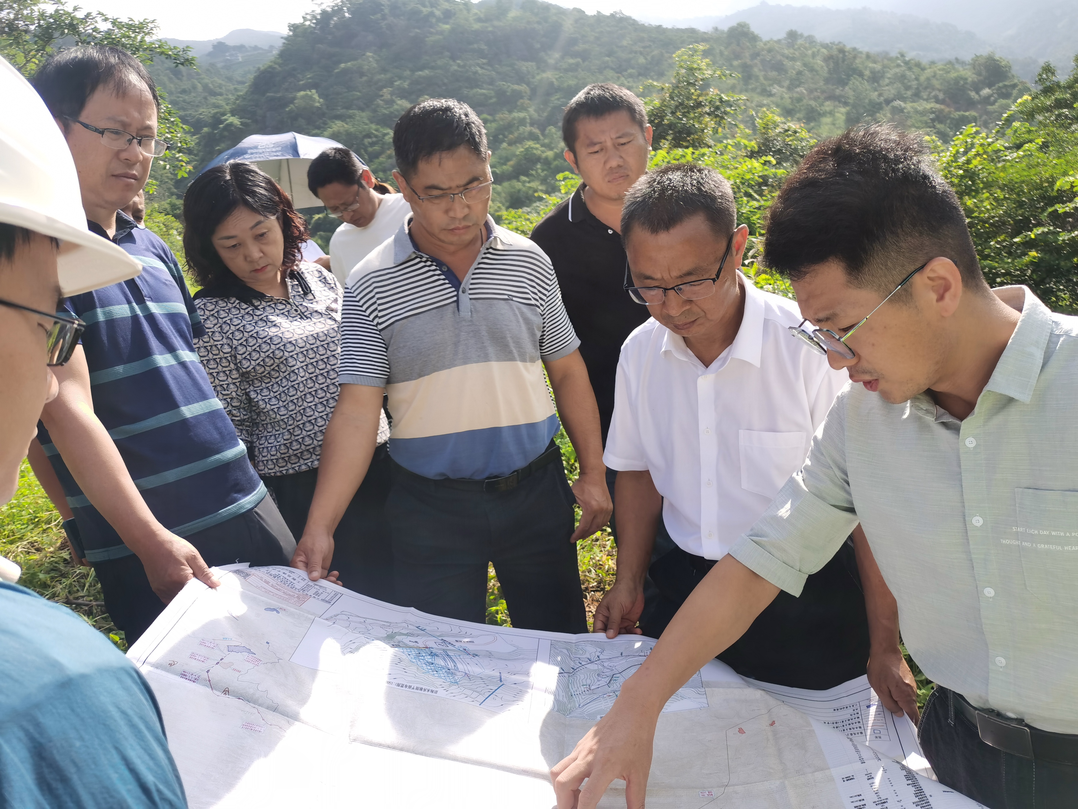 保山市人大常委會副主任段兆錦調研保山壩水生態項目