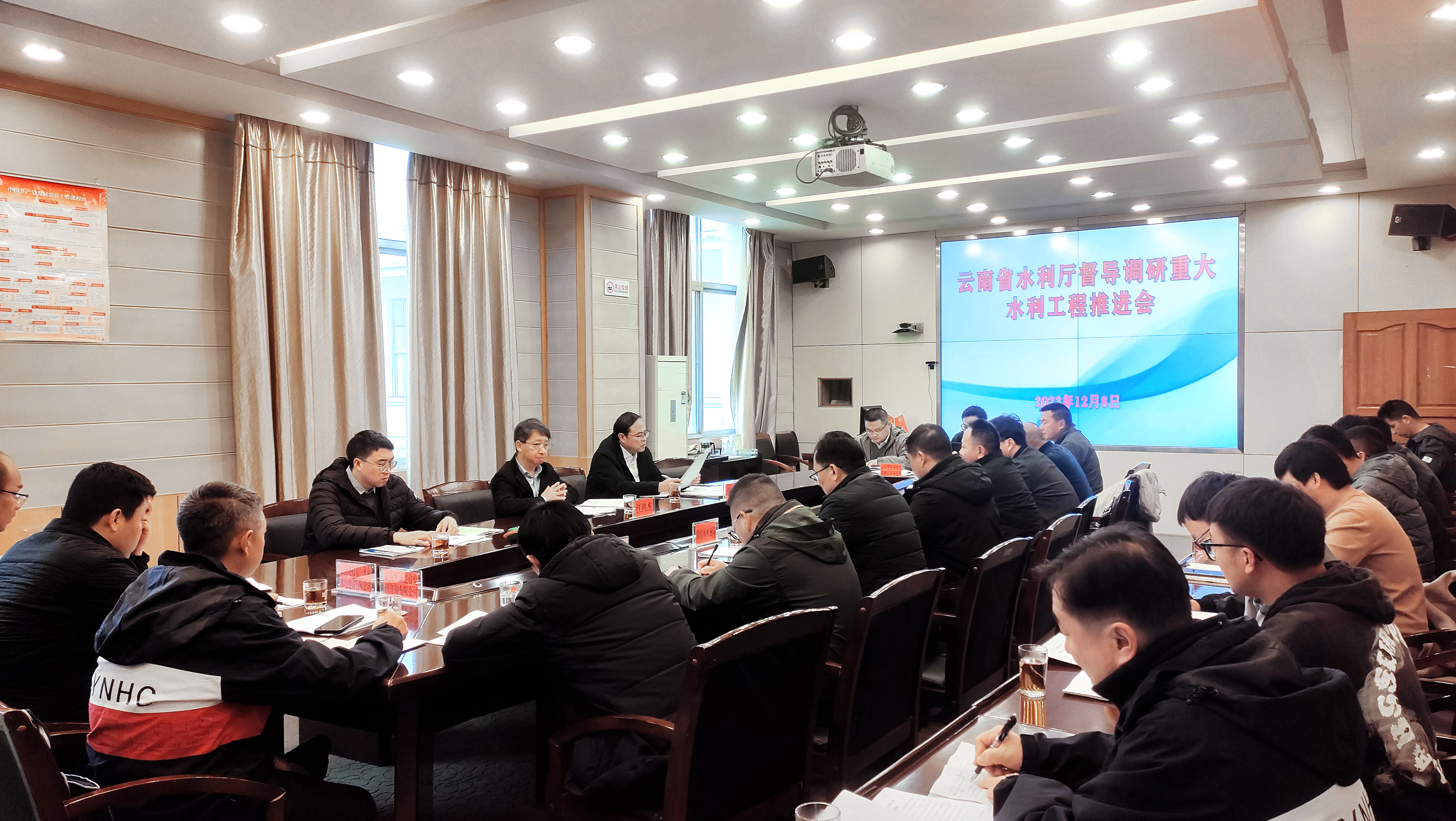 省水利廳副廳長江鴻杰調研保山壩灌區工程