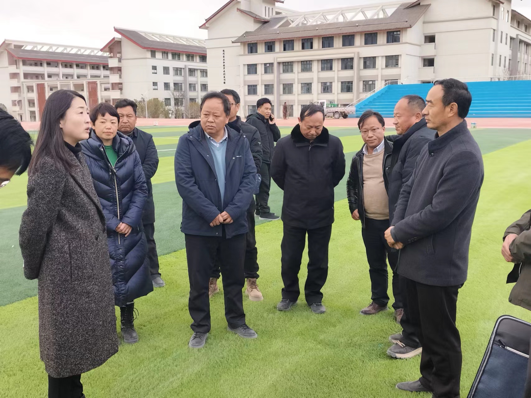 麗江市副市長魏妮婭調研麗江市職教園區項目