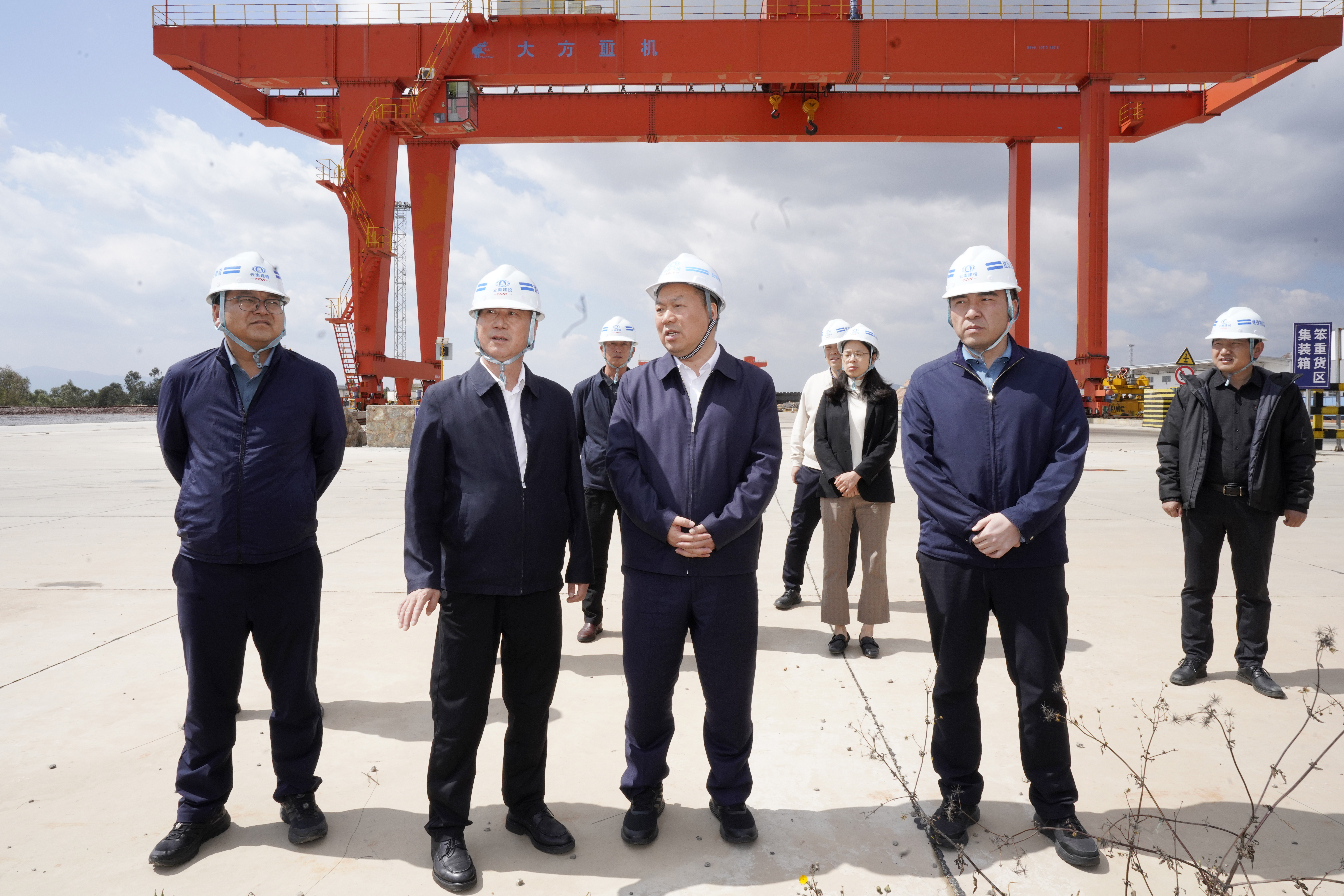 陳祖軍調研祥云財富鐵路專用線項目