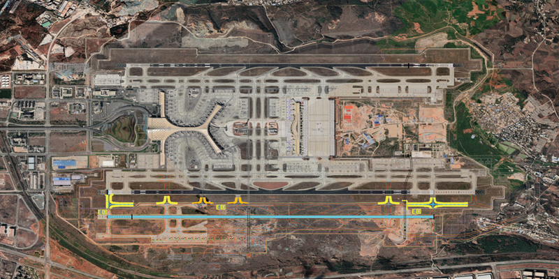 張鵬調研長水國際機場改擴建工程東二跑道場道工程、導航工程
