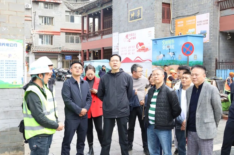 昭通市副市長馬洪旗調(diào)研古城北正街、陡街歷史街區(qū)示范項目