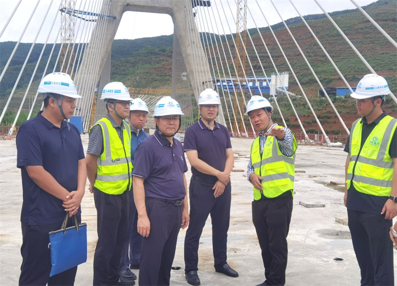 西雙版納州副州長羅紅星調(diào)研神秘谷瀾滄江大橋項目