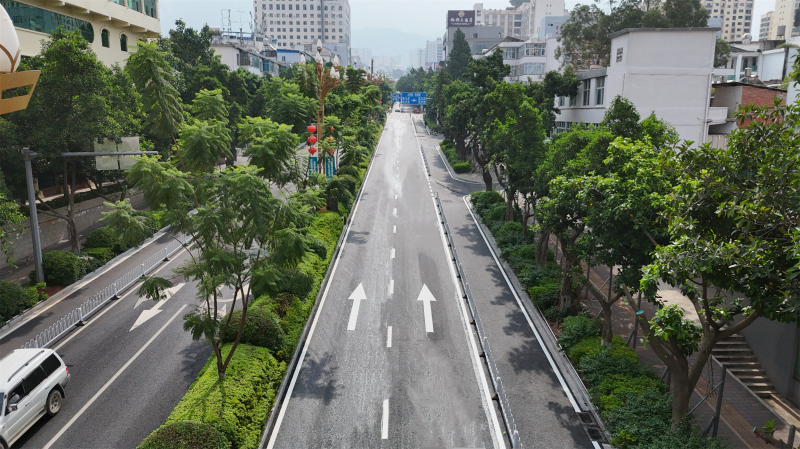 東川區(qū)城市綜合管廊項(xiàng)目古銅路右幅順利通車