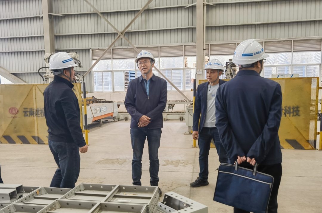 楊國文到昆明片區項目和建材科技安寧總廠調研