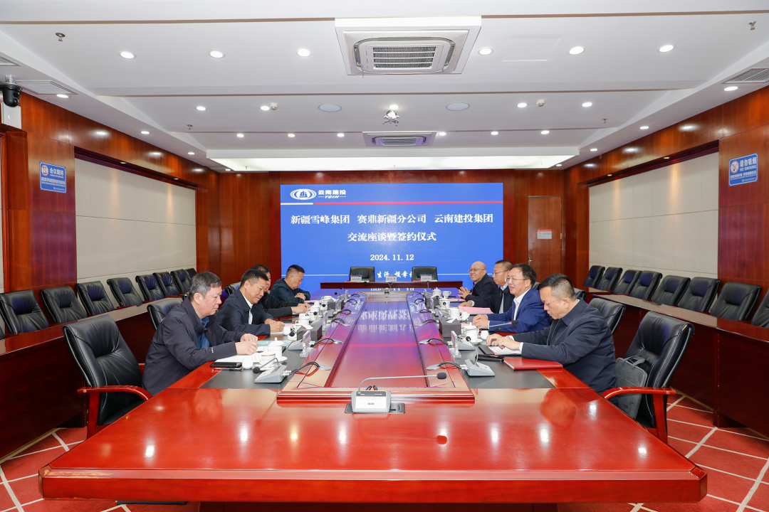 集團與新疆雪峰集團簽訂合作框架協議