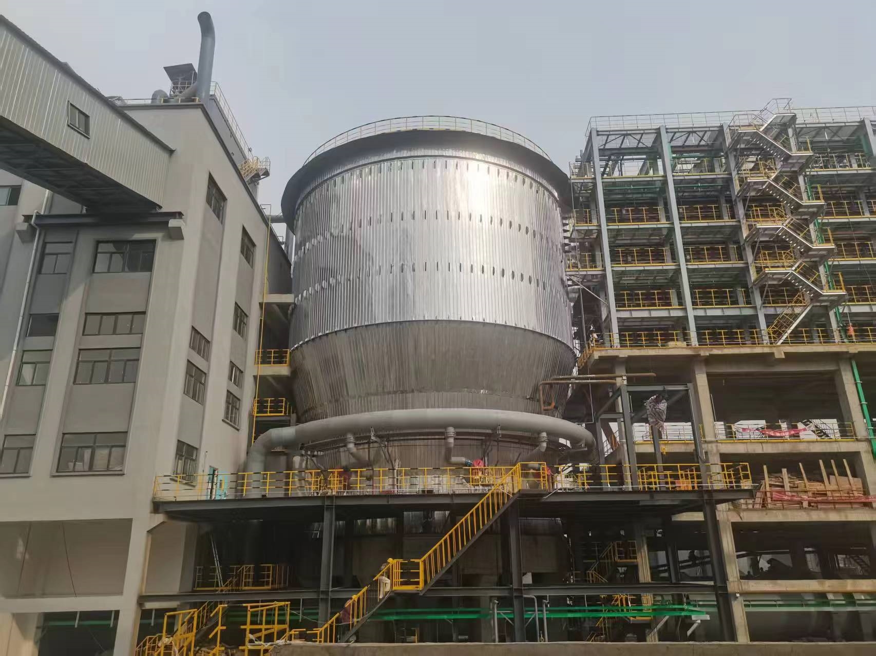 河南萬洋鋅業項目186平方米焙燒爐安裝完成